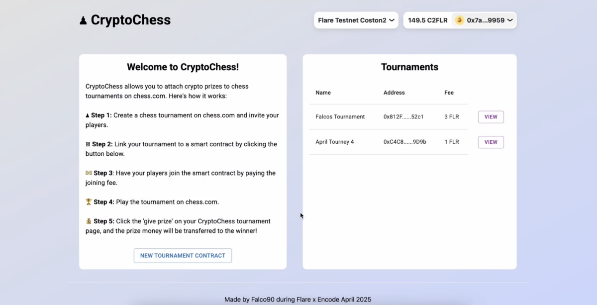 CryptoChess screenshot